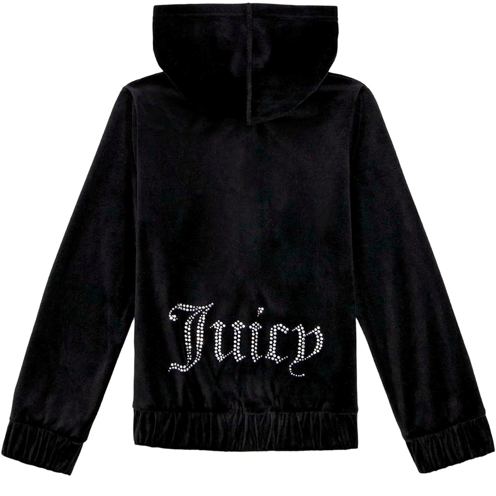 Girls Plush Velour Hoodie Sweatshirt. L. 12-14